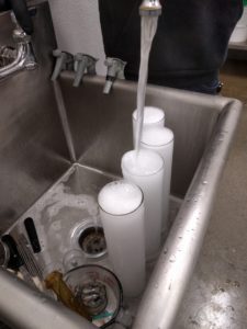 clean receivers with alconox
